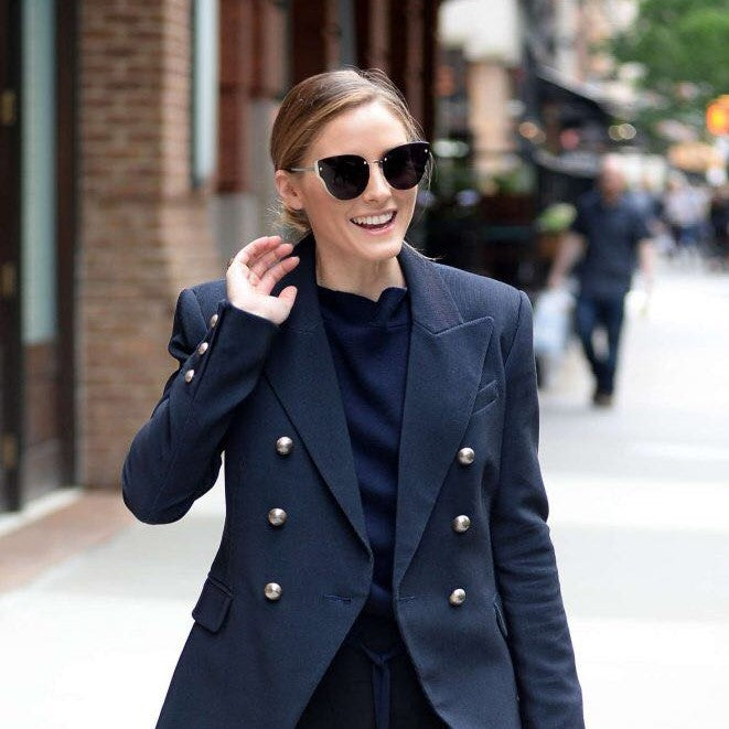 Olivia palermo 2025 blue coat