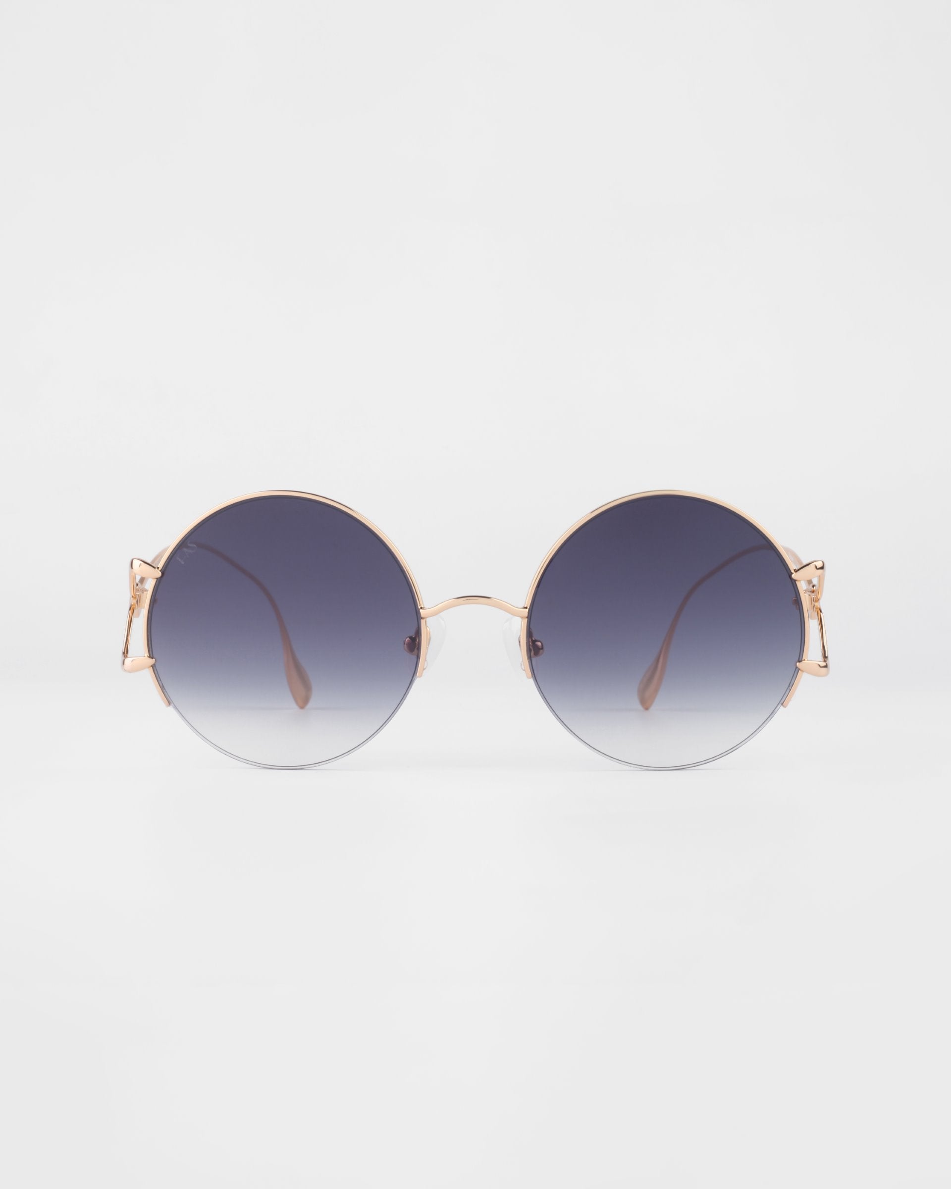 Diptych Sunglasses in Black. Front View.