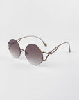 Diptych Sunglasses in Champagne. Side View.