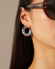 Lotus Earrings Blue