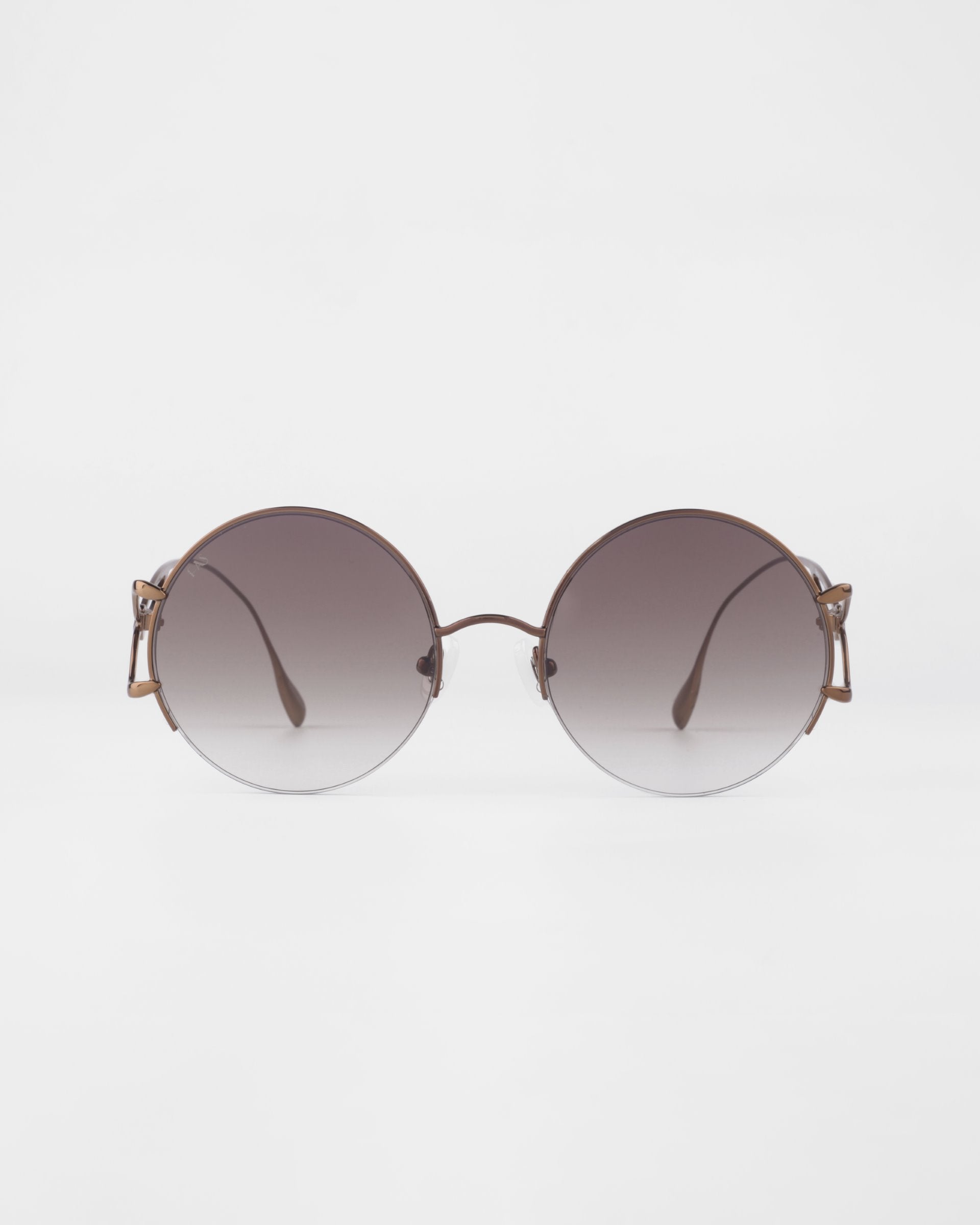 Diptych Sunglasses in Champagne. Front View. 