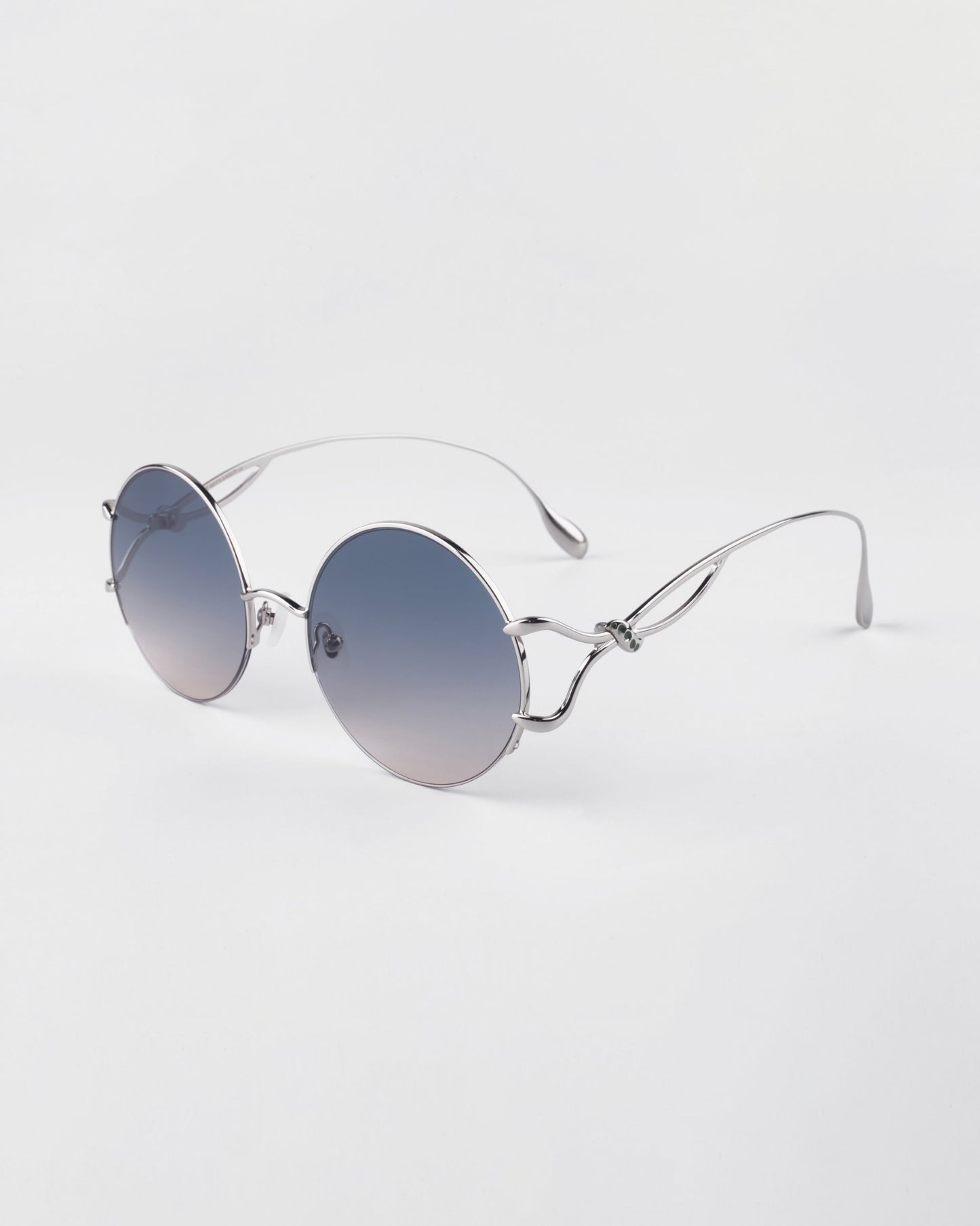 Diptych Sunglasses in Topaz. Side View.