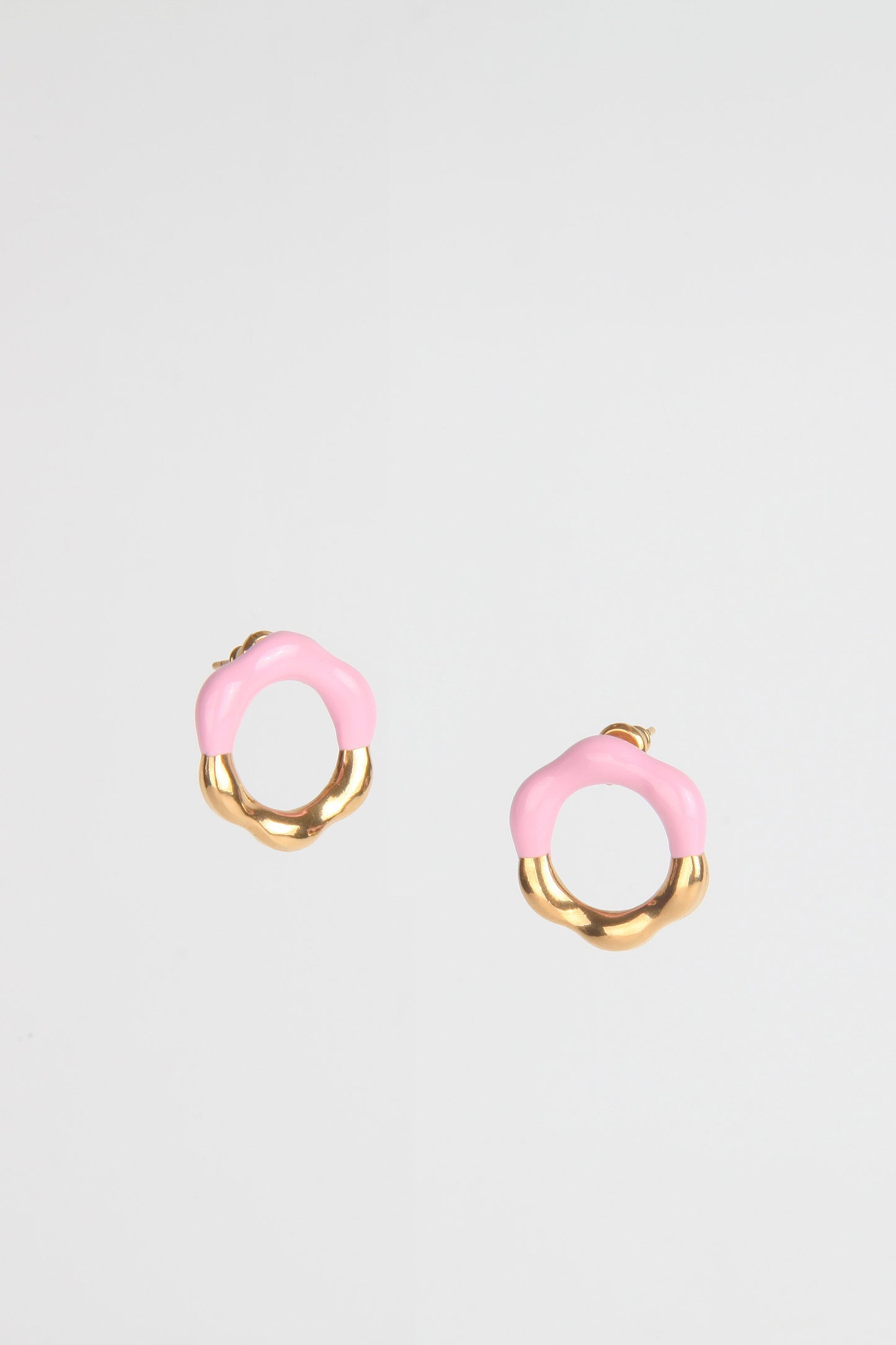 Doughnut Earrings Pink
