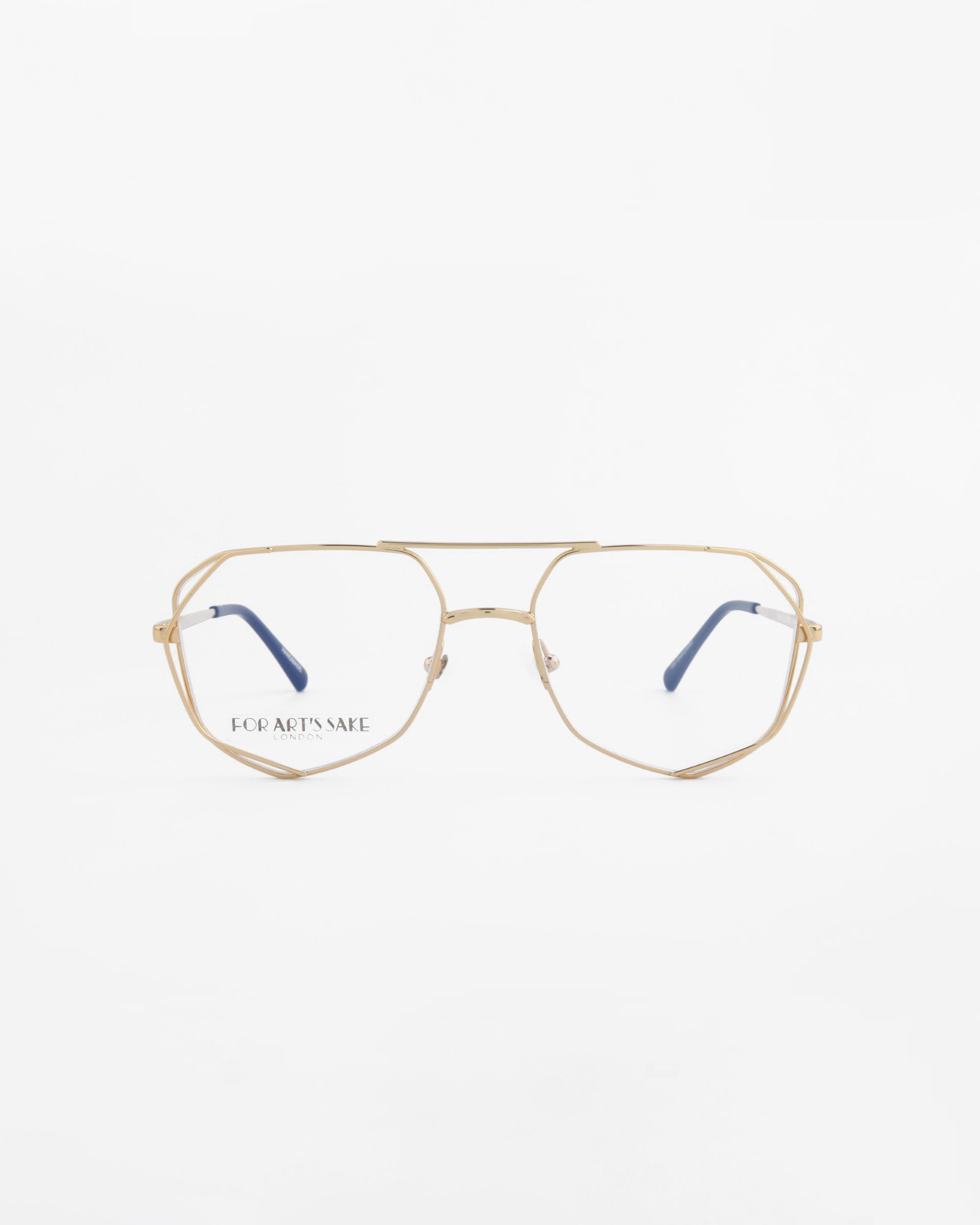 For Art's Sake Genius Two gold optical frames, product shot