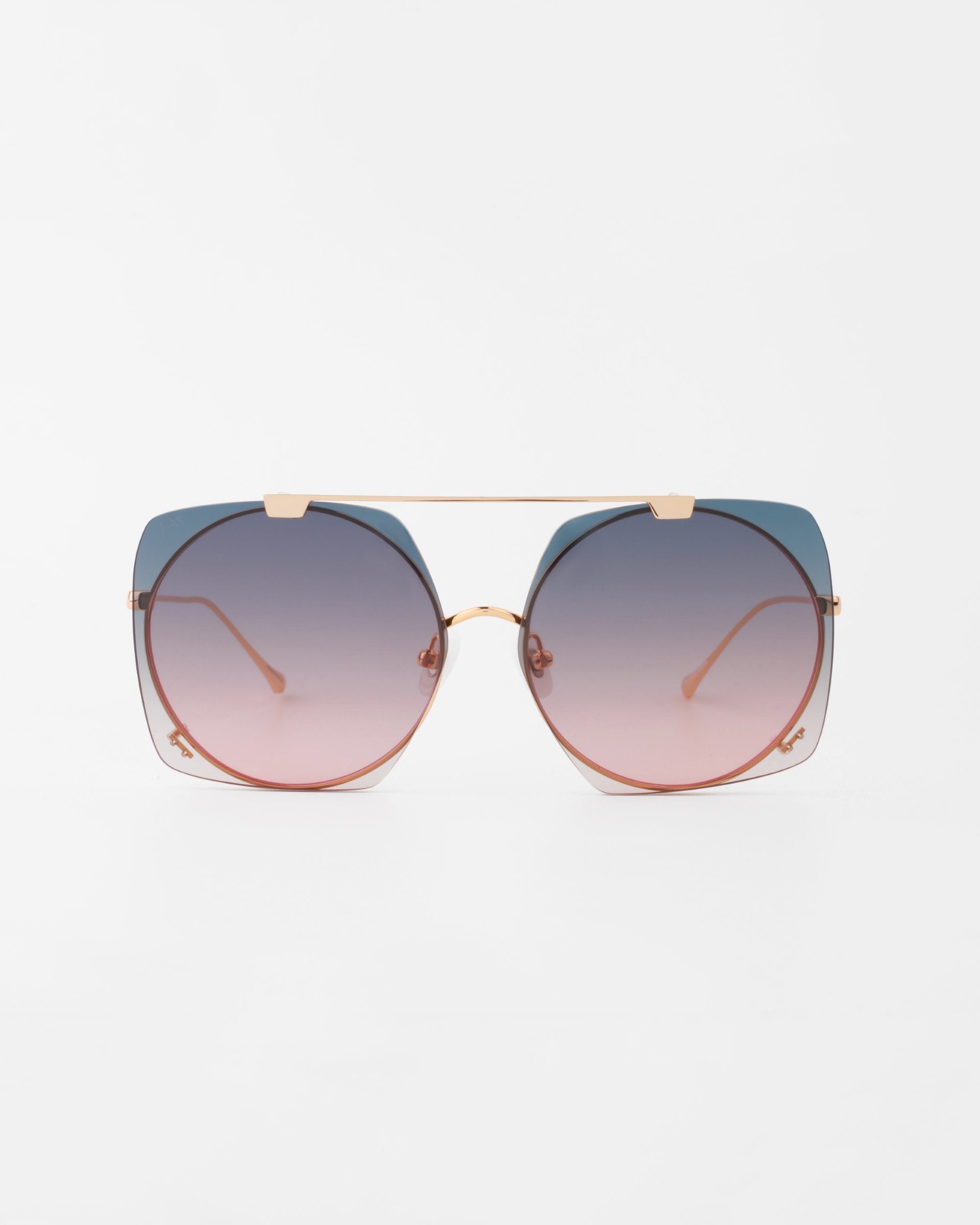 FOR ART'S SAKE LONDON サングラス For Art's Sake Generation Champagne Geometric Sunglasses