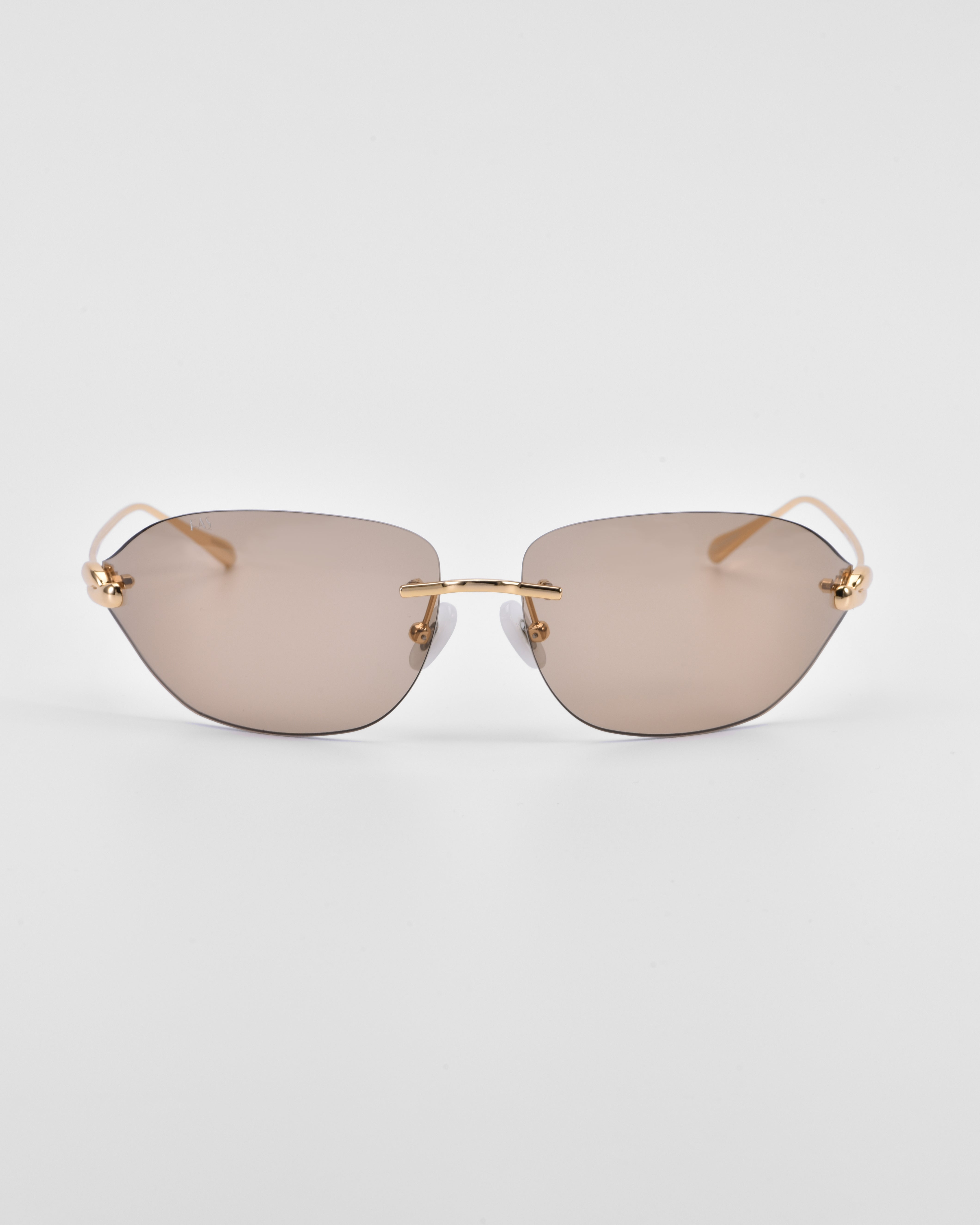 サングラス GAST FW25 Gast - FARFA - ROSEE GOLD (FARFA ROSEE GOLD) Farfa Gold Metal Frame Sunglasses | Gast – GAST Shop Online
