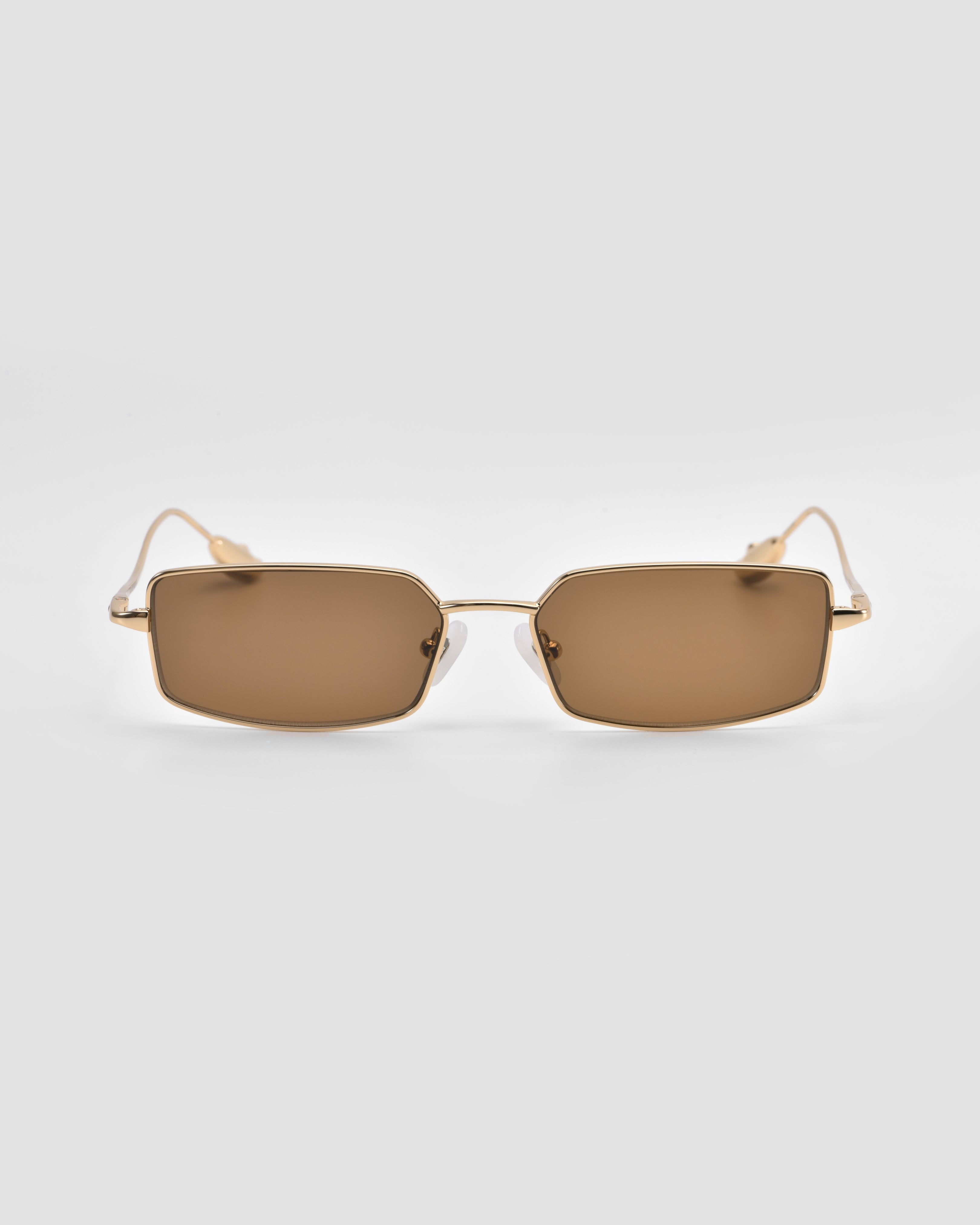 For Art's Sake サングラス For Art's Sake Dynasty Slim Black Rectangle Sunglasses | Perlina
