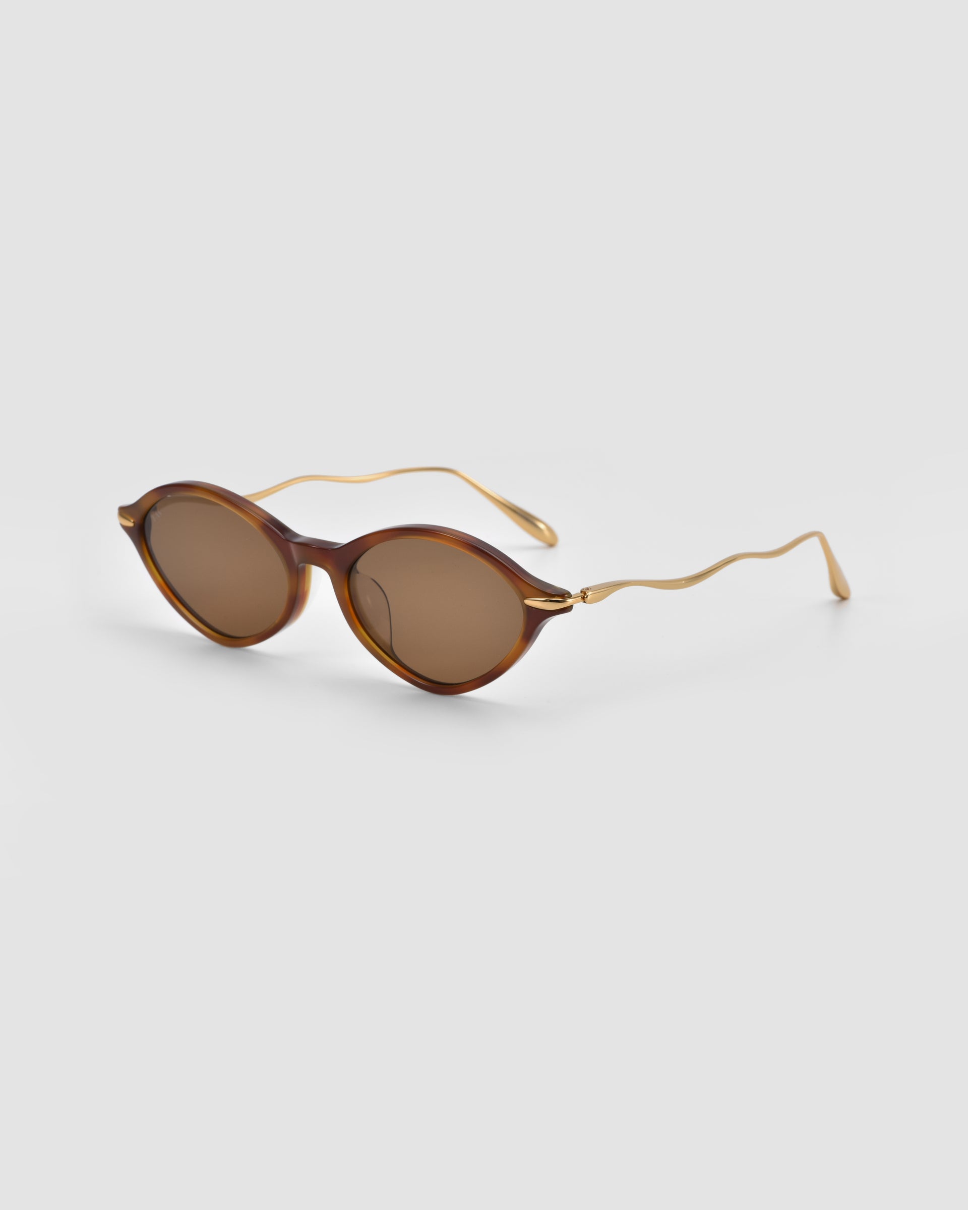 For Art's Sake Totto sunglasses, gold frame, product shot