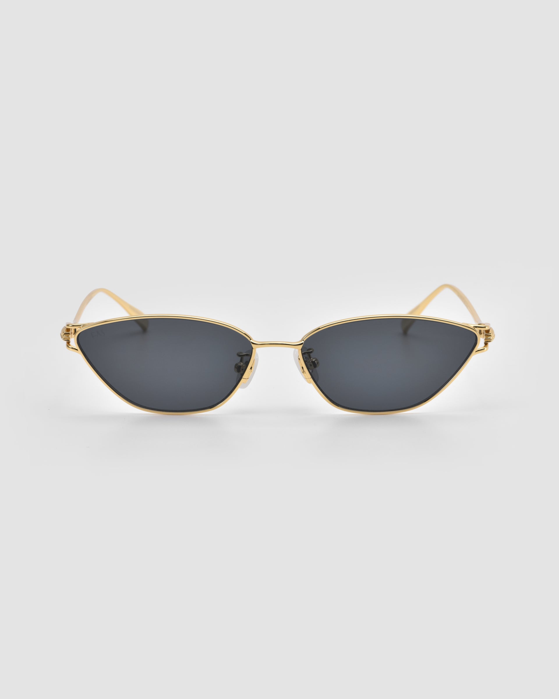 For Art's Sake Tulip I sunglasses, gold cat-eye frame, product shot