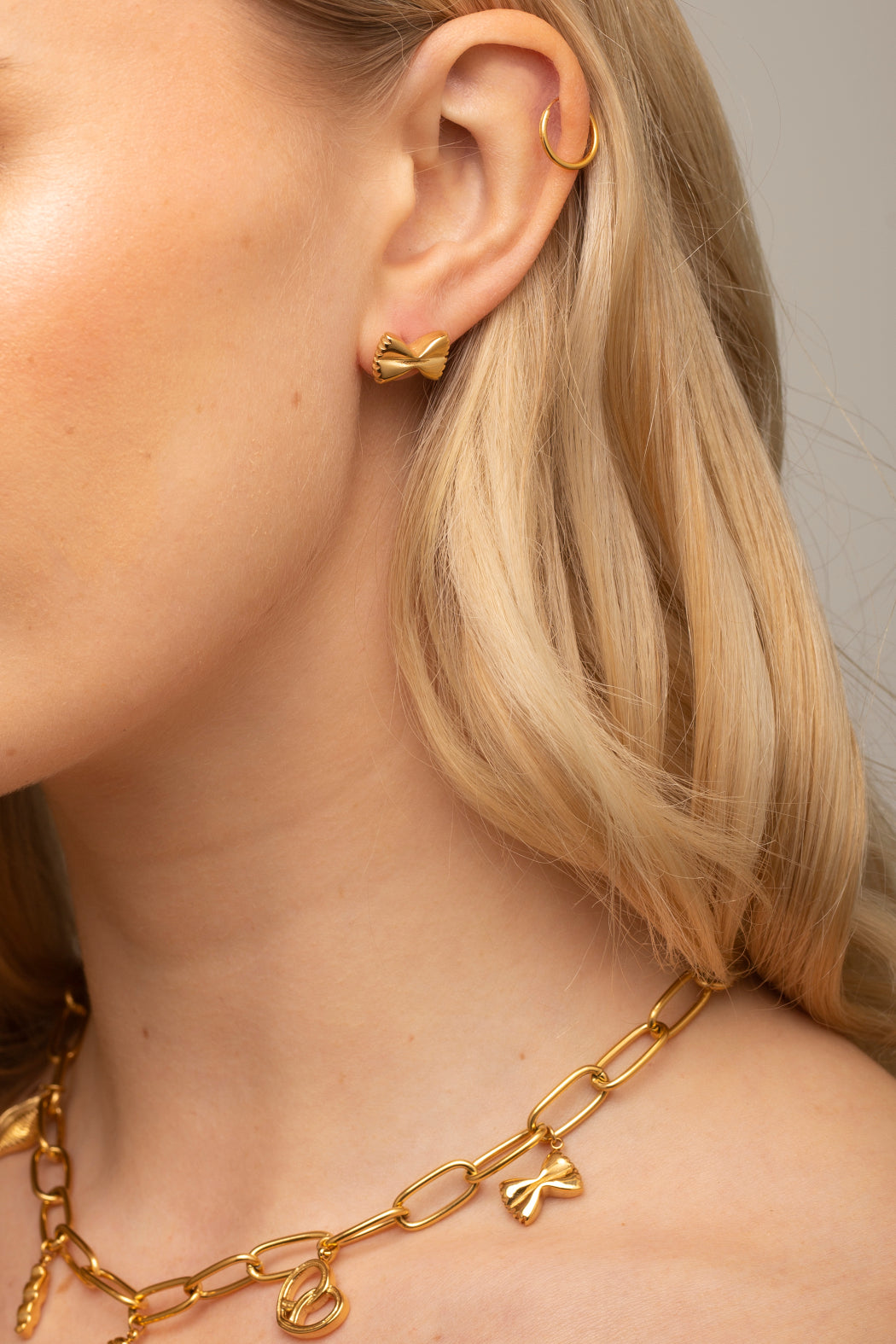 Farfalle Earrings Gold - FOR ART'S SAKE®