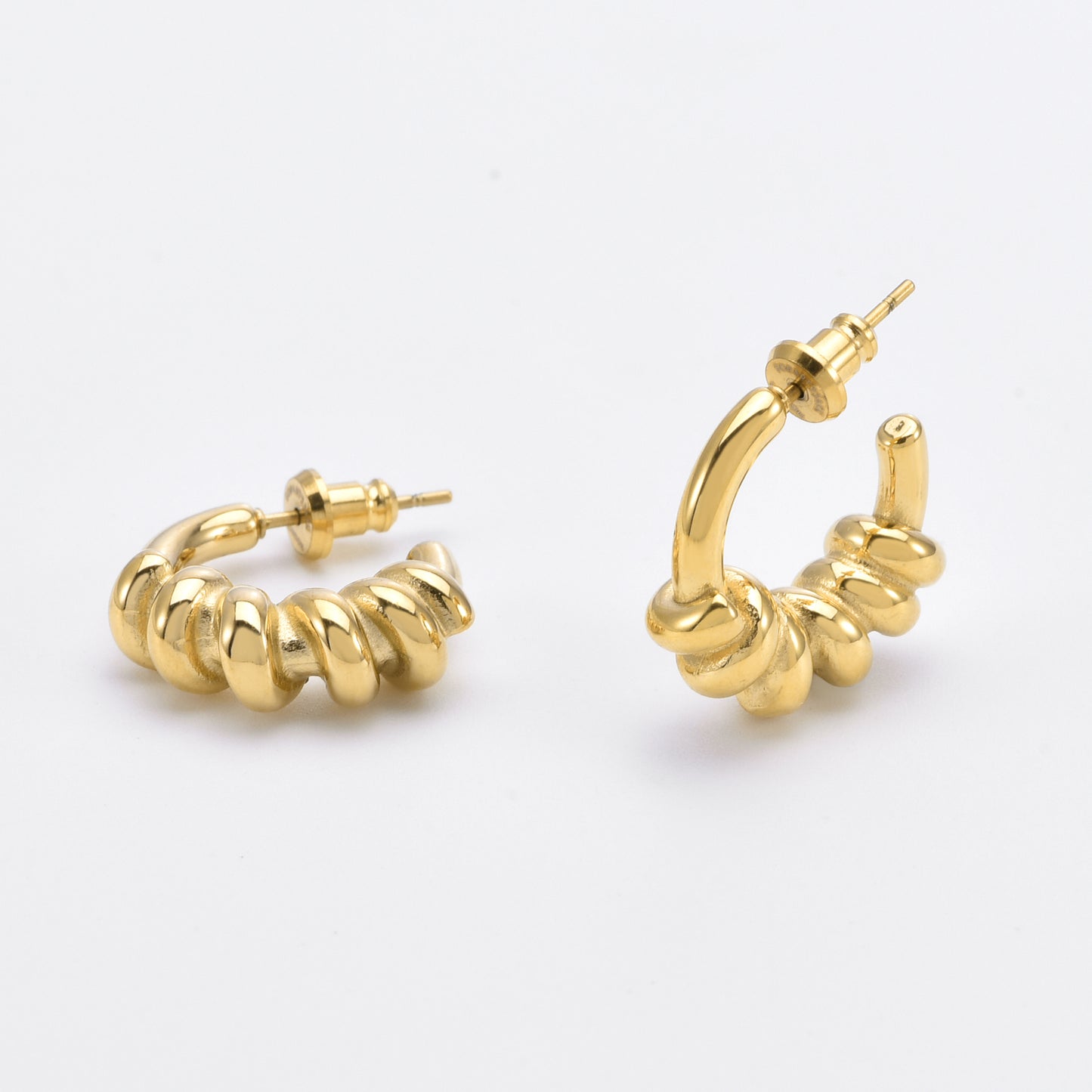 Swirl Earrings Gold