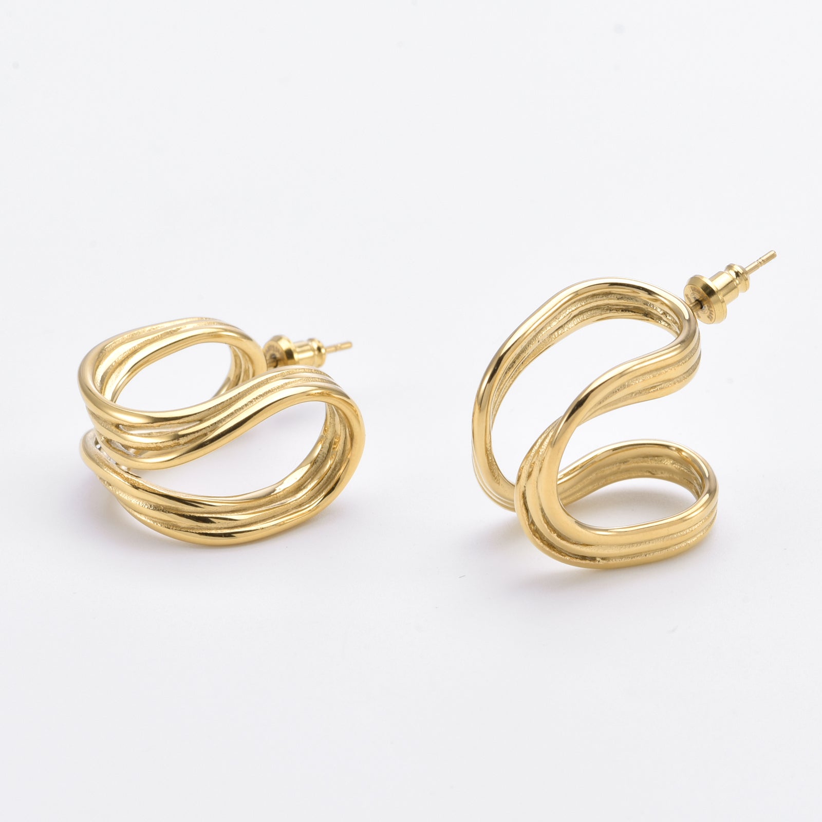 Portrait Earrings Gold