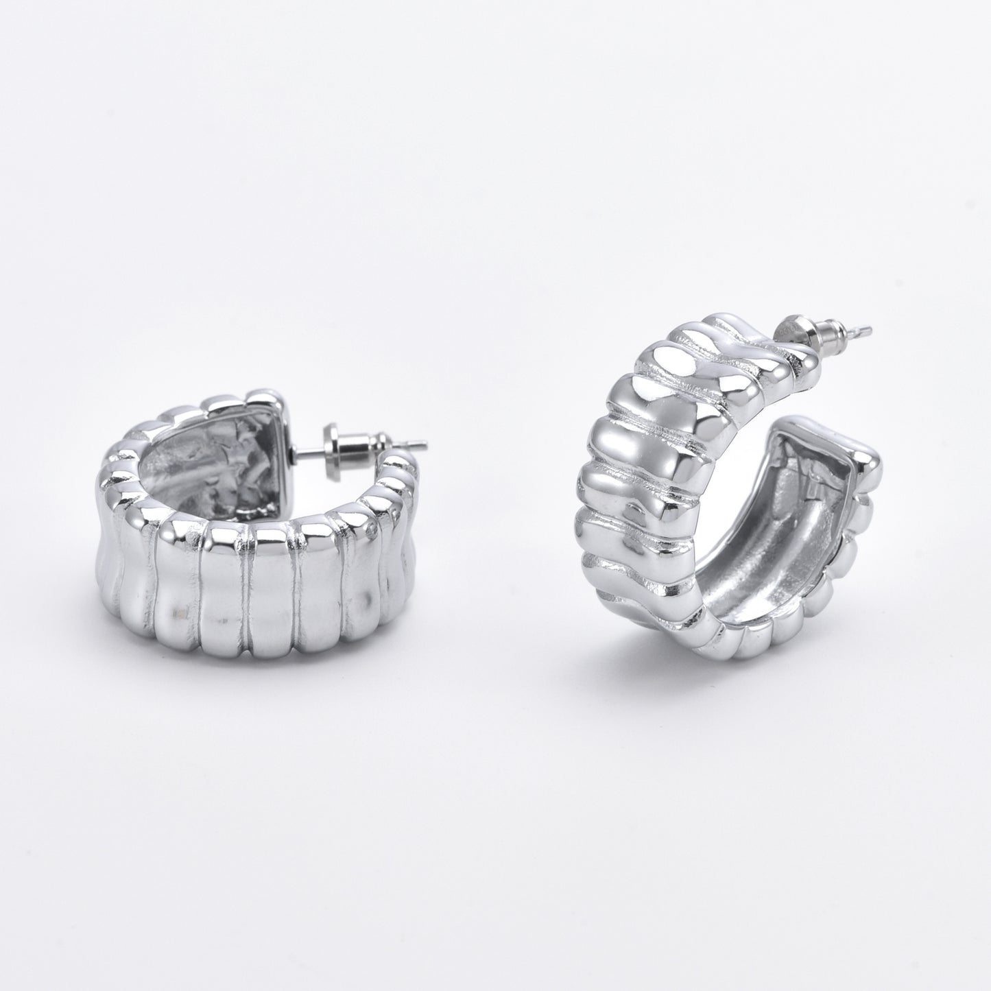 Arch Earrings Silver