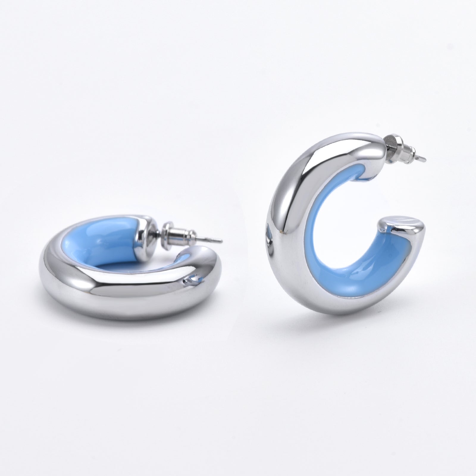 Lotus Earrings Blue