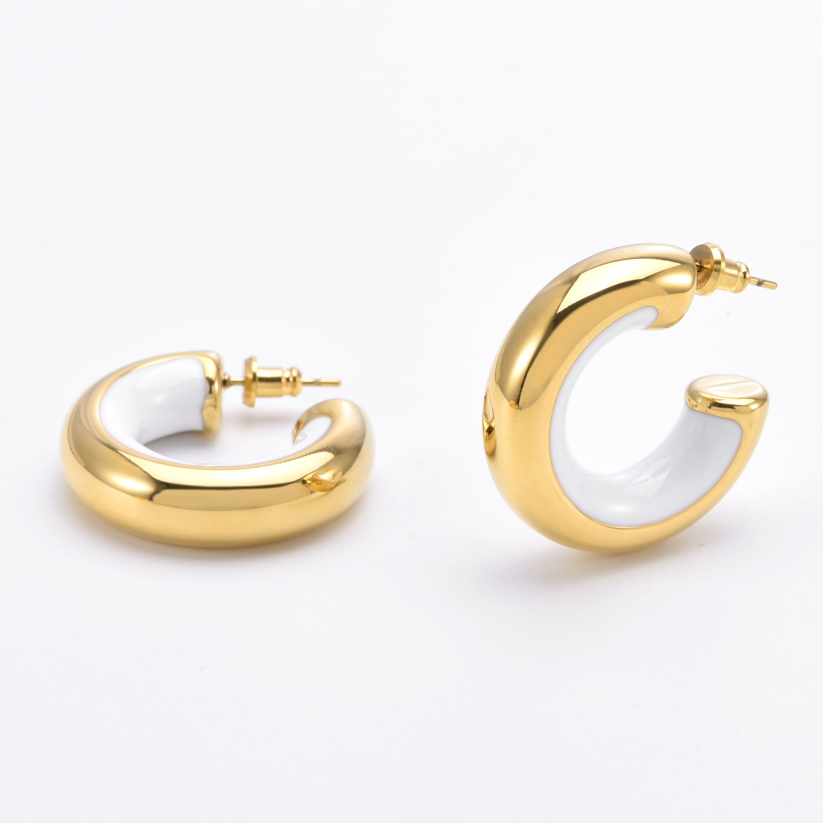 Lotus Earrings White 