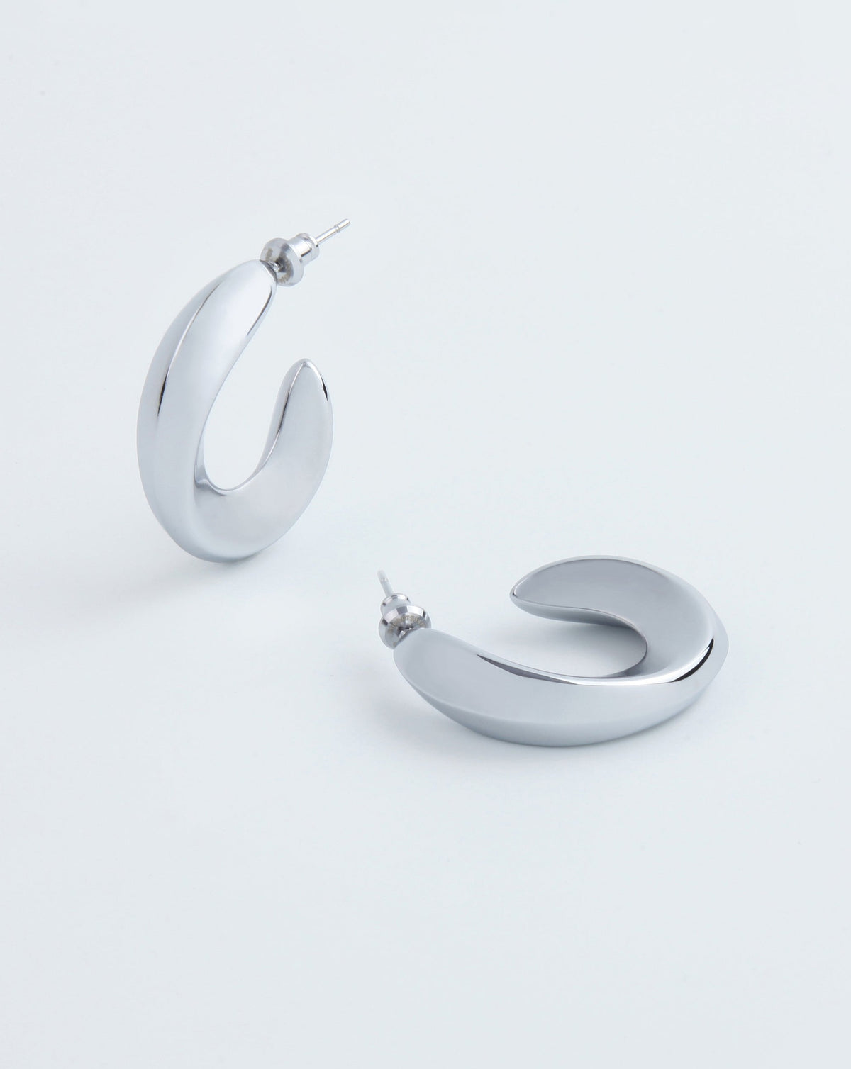 Wave Earrings Silver