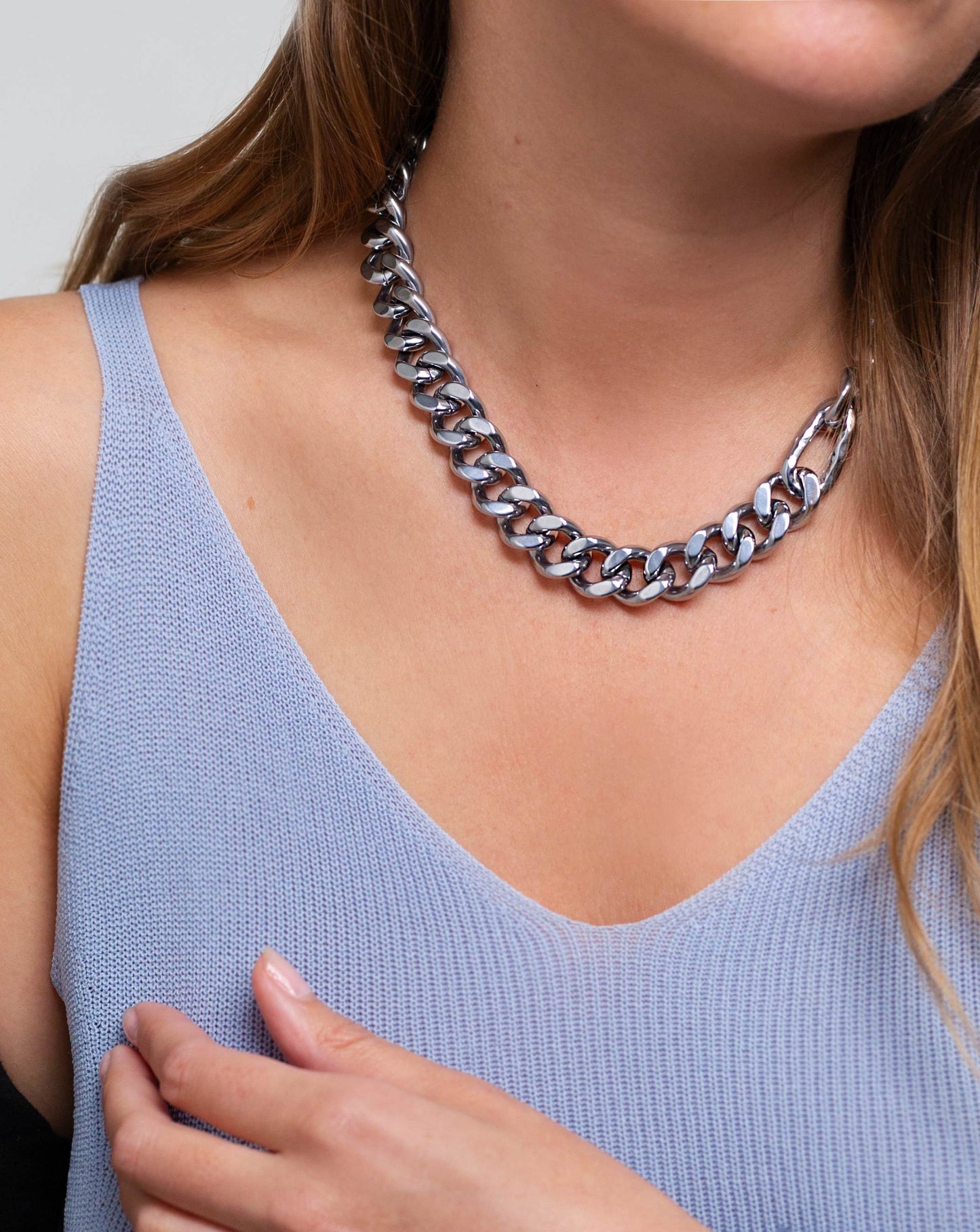 Wave Necklace Silver